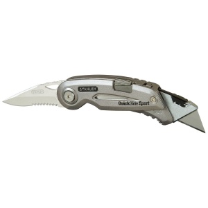 Stanley 0-10-813, Cutit uilitar sport Quickslide, lama cu zimti + slider cu lama de zinc, 120mm - Img 2