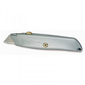 Stanley 2-10-099, Cutter metalic 99E cu lama retractabila, 160mm + 3 lame trapezoidale 62mm - Img 2
