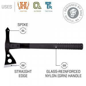 Tomahawk tactic SOG , otel inoxidabil 420, muchie 69 mm - Img 3
