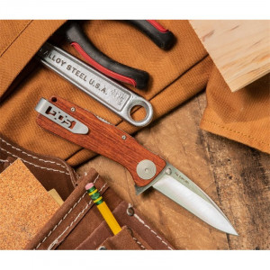 TWI24-CP Briceag Twitch XL Drop Point, Satin, Maner lemn, SOG - Img 16