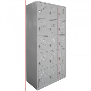Vestiar cusetat 2x5 cusete- "MAXI", 600x500x1800 mm - Img 2