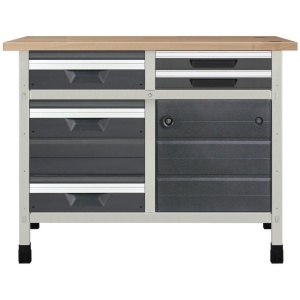 WB11 Banc de lucru 1130x650x860 mm cu panou pentru scule, Wolfcraft - Img 3