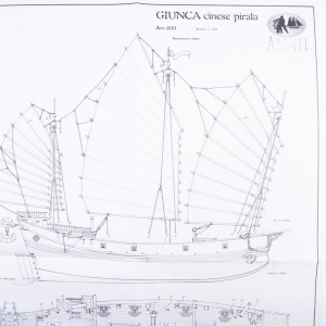 1027 Planuri constructie navomodel Amati, SCIABECCO/XEBEC - Vas cu tunuri 1753 - Img 3