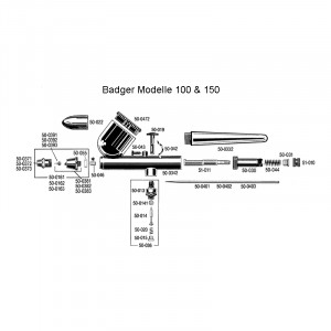 150-7 Set aerograf dubla actiune, Badger - Img 4
