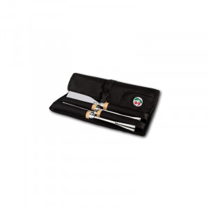 3700 DS Set 4 dalti sculptura lemn lungi, Two Cherries - Img 2