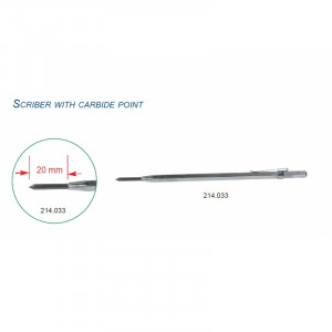 Ac de trasat cu varf de carbura, 160 mm - Img 2