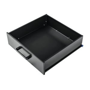 Banc de lucru 1200 x 600 x 830 mm , blat din lemn, gri inchis, 2 sertare + 1 usa,MSS - Img 2