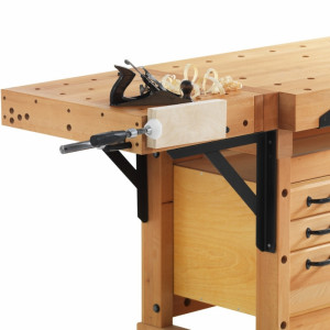 Banc de lucru pentru tamplarie PROFI Elite 1500 + platforma fixare + dulap SM07 SJOBERGS - Img 8