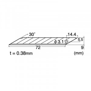 BD-100 Set 5 lame cutter segmentate de tip A, varf 30°- 9mm, NT Cutter - Img 4