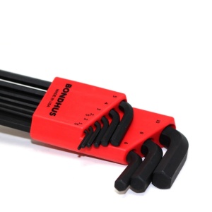 Bondhus 10999, Set 9 chei L HEX BLX9M, lungi, cap cu bila, ProGuard finish HEX 1.5-10mm - Img 4
