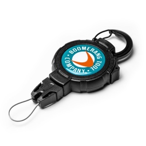 Boomerang L 120 cu carabina, capat detașabil si functie de blocare a cablului, Key-Bak - Img 6