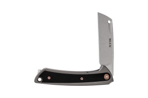 Briceag de buzunar Buck HiLine 0263GYS-B, otel D2, maner G10 si aluminiu, flipper - Img 6