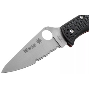 Briceag Endela® Lightweight Thin Blue or Red Line, Spyderco - Img 4