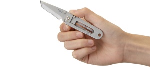 Briceag K.I.S.S. Silver w/Triple Point Serrations, CRKT - Img 7