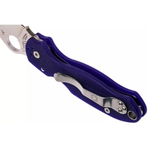 Briceag Para™ 3 G-10 Dark Blue CPM S110V, Spyderco - Img 4