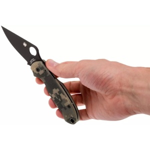 Briceag Para™ 3 G-10 Digital Camo lama neagra, Spyderco - Img 7