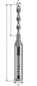 Burghiu de carbura, Datron 0068233L, 3.3x6.0mm - Img 2