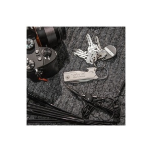 Cutit breloc SOG KeyTron KT1001-CP, lama 5Cr15MoV, Lockback, desfacator sticle integrat, EDC Keychain Knife - Img 24