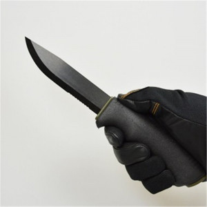 Cutit Bushcraft Survival BlackBlade (C) cu lama otel carbon C100S cu acoperire DLC , Morakniv - Img 3