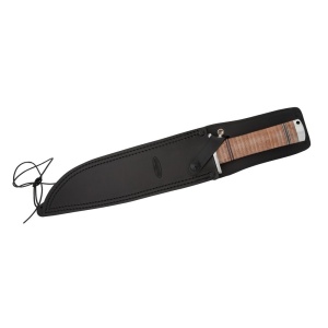 Cutit Fallkniven NL1L Frej Lam. VG10 Satin Finish Lama 250 mm Otel Laminat VG10 Maner Piele - Img 15