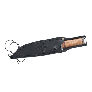 Cutit Fallkniven NL2L Odin Lam. VG10 Satin Finish Lama 200 mm Otel Laminat VG10 Maner Piele - Img 4
