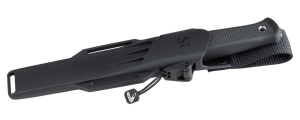 Cutit Fallkniven S1 Forest Knife Lam. VG7 Satin Finish - Lama 130 mm, Otel Laminat VG7, Maner Thermorun, Teaca Zytel - Img 4