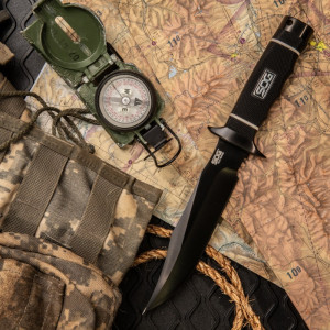 Cutit neck knife SOG Instinct Mini G10 Satin, otel 5Cr15MoV, lama Drop Point 48 mm - Img 10