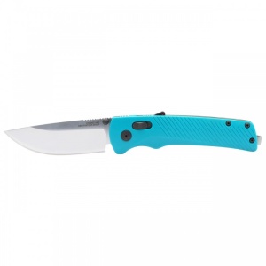 Cutit pliabil SOG Flash AT Petrol Green 11-18-13-41, lama Drop Point CRYO D2 Satin, deschidere asistata S.A.T., AT-XR Lock, maner GRN Petrol Green, EDC Premium - Img 5
