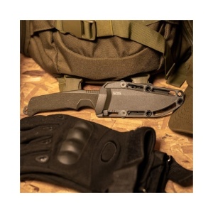 Cutit tactic SOG Trident FX Serrated FDE, otel CRYO CPM S35VN, lama 117 mm - Img 9
