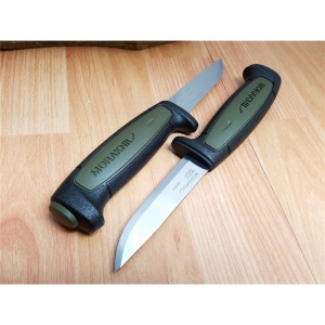 Cutit utilitar Morakniv Basic 546 (C) Military Green, lama 91 mm, otel inoxidabil - Img 12