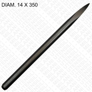 Dalta manuala lunga spit pentru sculptura piatra 350 mm , Milani Utensili - Img 2