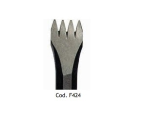 Dalta sculptura piatra pentru ciocan pneumatic 4 dinti , 12.5 mm, Milani Utensili