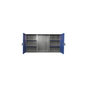 Dulap suspendat FAM WS-07 1200x600x200 mm, cu 2 uși, 4 polițe și panou perforat - Img 2