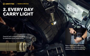 F06701CO Wizard C2 Pro Max Magnet USB Olive - lumina alba, Armytek - Img 9
