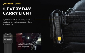 F08001W Lanterna Prime C2 Magnet USB Warm, Armytek - Img 8