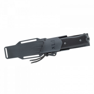 F1xb_Elmax Cutit de supravietuire si bushcraft F1xb ELMAX – Tungsten Carbide, lama neagra, Fallkniven - Img 3