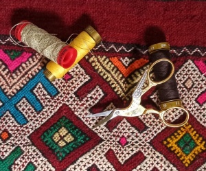 Foarfeca pentru broderie Stork- Colecția Gold lame drepte , Premax - Img 4