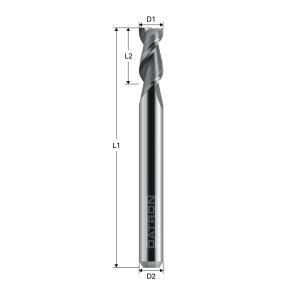 Freza cu 2 caneluri, Datron 0068035, 5.0x6.0mm - Img 3