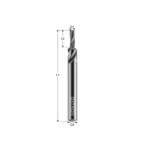 Freza pentru filetare, Datron 00684544, 3.0x12.0x6.0mm - Img 2