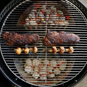 Kit cosuri de carbuni si jgheab apa Slow ’N Sear FireBaskets SNS Grills - Img 4