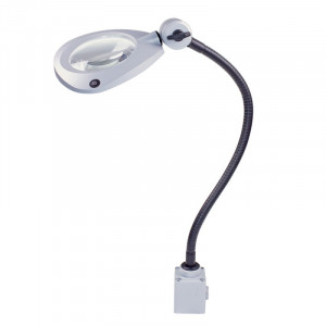 Lampa de lucru profesionala CENALED LENS AC cu lupa, cu braț flexibil - Img 1