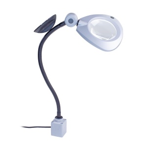 Lampa de lucru profesionala CENALED LENS AC cu lupa, cu braț flexibil - Img 14