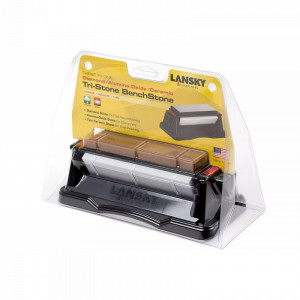 Lansky Tri-Stone Benchstone 200-280-600 Grit 15x5 cm - Sistem 3 pietre pentru ascutire cutite - Img 4