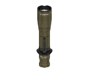 Lanterna tactica Armytek Dobermann Pro Magnet USB Olive Warm 1400 lm cu acumulator inclus