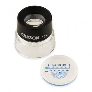 Lupa de focalizare LumiLoupe, putere 10x cu lentile duble cu reticul Snap-On - Carson - Img 7