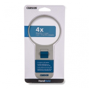 Lupa de mana putere 4x cu LED-uri asferice, Carson - Img 6