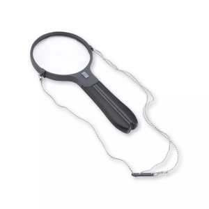 Lupa de mana Split Handle 10 cm cu iluminare led - Carson - Img 3