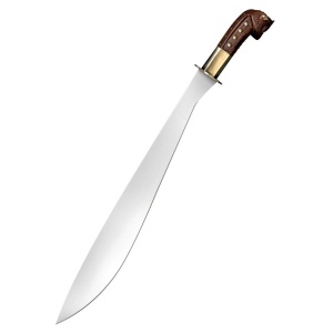 Maceta Cold Steel WWII Memorial Filipino Bolo CS-88CT, lama din otel carbon 1055, maner din lemn de esenta tare, teaca din piele - Img 3