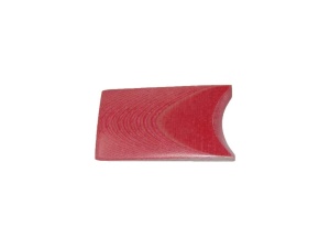Micarta de in 9.5 mm White/Red 1/1, pentru maner de cutit