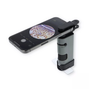 Microscop de buzunar Carson, cu clemă adaptor pentru smartphone, 120x-240x - Img 2